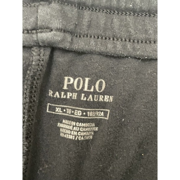 Polo Ralph Lauren Track Pants Men's XL Black White Side Stripe Ankle Zip - Picture 6 of 9